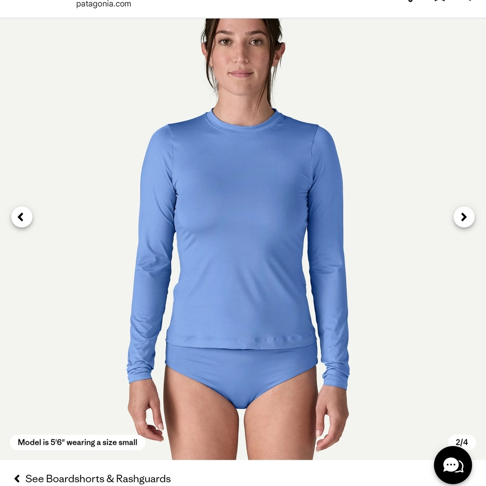 NWOT Patagonia Swell Seeker Ruashguard XS